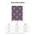thumbnail image 5 of Sikiie Snake And Floral Cozy Flannel Fleece Throw Blanket: Lightweight & Thick for All Seasons - Perfect for Women, Men, & Kids"40"x30", 5 of 6