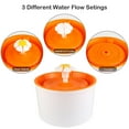 thumbnail image 5 of SHANNA 1.6L Cat Dog Pet Automatic Water Dispenser Water Dispenser Automatic Circulation Fountain + Silicone Anti-Slip Pad (Orange), 5 of 7