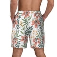 thumbnail image 4 of Uemuo Lilies Flowers Pattern Mens Swim Trunks Quick Dry Board Shorts with Mesh Lining, Stretch Beach Shorts Quick Dry No-Chafing Board Shorts-Small, 4 of 9