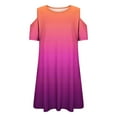 thumbnail image 7 of Mgmyaa Girls Casual Dress Summer Short Sleeve Cold Shoulder Dresses for Kids Holiday Sundress with Pockets 3-14, 7 of 7