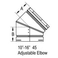 thumbnail image 3 of M & G Duravent 3GVL45 3 Inch   45 Deg. B-vent Adjustable Elbow, 3 of 3