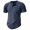 Dark Blue, variant on ZHOGXU Summer Lightweight Short Sleeve Crew Neck Button Men's T Shirts Basic Tee Comfortable Everyday Wear
