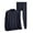 #-002Navy, variant on Hogleaql 2 Piece Pajama Set for Men Underwear Base Layer Cre Wneck Long Sleeve Tops Pants Set Insulated Pjs Slim Fit Dressy Cotton Loungewear Black 3XL