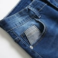 thumbnail image 4 of Fesfesfes Mens Plus Size Jeans Shorts Ripped Personality Short Jeans Stitching Trend Denim Shorts Spring Saving Sale, 4 of 6