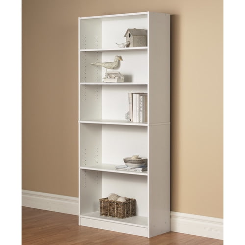 Orion Wide 5-Shelf Bookcase, Multiple Finishes