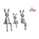 thumbnail image 1 of Conjunto De Figuras De Resina De La Familia De Conejos Y Ciervos, Adorables Estatuas De Animales Para Mesa, Centro De Mesa, Estantería, Cocina, Comedor, Decoración, Artesanía., 1 of 8