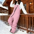 thumbnail image 5 of HCNTES Women's Snow Sports Bib Overalls Waterproof Insulated Pants with Adjustable Straps for Ladies Outdoor Activities(B-Pink,2XL), 5 of 8