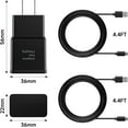 thumbnail image 7 of Innotech Sc Type-C 15W Fast Charger, USB-C Charger Block with 3ft Cable Cord (2-Pack) for Android, Samsung Galaxy S23/S22/S21/S20/S10/S9/S8, Note20/10/9, Z Fold 3/4/5, 7 of 7