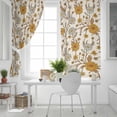 thumbnail image 5 of Fsddascl Fall Floral Blackout Curtains for Bedroom/Living Room, Thermal Insulated Kitchen Curtains, Vintage Farmhouse Botanical Leaves Flowers Grommet Darkening Window Treatment Drapes 27.5"x39"x2, 5 of 6