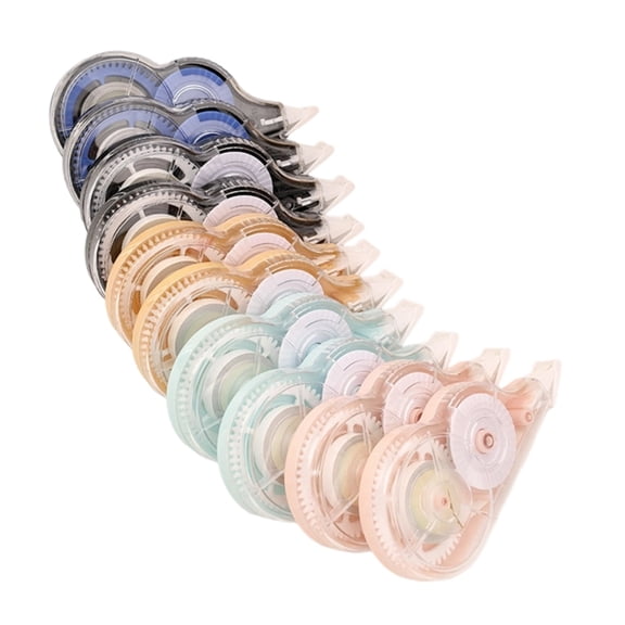 8mx5mm White Out Correction Tape Total 80m for Writing Journaling Noting