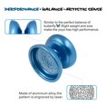 thumbnail image 3 of Xingzhi BEBOOYOYO Cool Alloy Professional YoYo Ball Trick Bearing String Toy Blue 1Set, 3 of 6