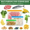 thumbnail image 6 of 24 Pack Food Storage Bag, Freezer Bags , Reusable Silicone Storage Bags BPA Free (24Pack-8 Gallon Bags+8 Sandwich Bags+8 Snack Bags), 6 of 9