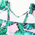 thumbnail image 6 of LYMAYTER Little Girls One Piece Bathing Suit Toddler Halter Bikin Swimsuits Summer Kids Beach Printed Swimwear for 4-11 Years, 6 of 9