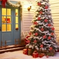 thumbnail image 4 of 6 Pcs 4 inch Large Red Christmas Ornaments, Christmas Tree Ornaments Hanging Shatterproof Xmas Balls for Holiday Party Christmas Decoration Indoor, 4 of 6