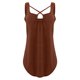 thumbnail image 3 of Playeras,Blusas y Tops,Ropa para Mujer Mujeres Tank Top Camisola sexy informal de color sólido para mujer Chaleco sexy (Coffee, XXXL), 3 of 6