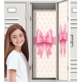 thumbnail image 7 of Coquette 2 Pcs School Locker Magnetic Wallpaper 12" x 36" Cute Pink Ribbon Bow Heart Reusable Removable Locker Accessories Back to School Supplies, 7 of 7