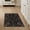 Black Gold Mauve, Pattern 2, variant on ODIKA 2'x3' Washable Doormat Dark Fantasy Bat Motif Floor Covering Skull Accent Botanical for Entryway, Kitchen, Laundry Room, Non-Slip, Low Pile