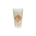 thumbnail image 3 of Dart Cafe G Foam Hot/Cold Cups, 20 oz, Brown/Red/White, 20/Pack -DCC20X16GPK, 3 of 5