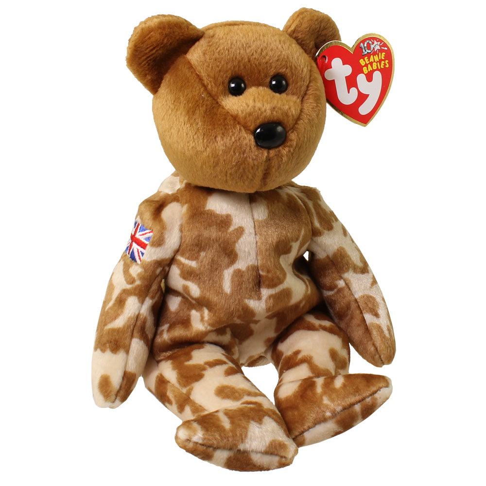 MWMT 8.5 Inch Ty Beanie Baby ~ HERO the USA Army Military USO Bear 