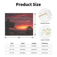thumbnail image 2 of Lsque Sunset Western Desert Cowboy Print Wall Art – Decorative Picture for Living Room, Bedroom, and Office (Horizontal), 2 of 6