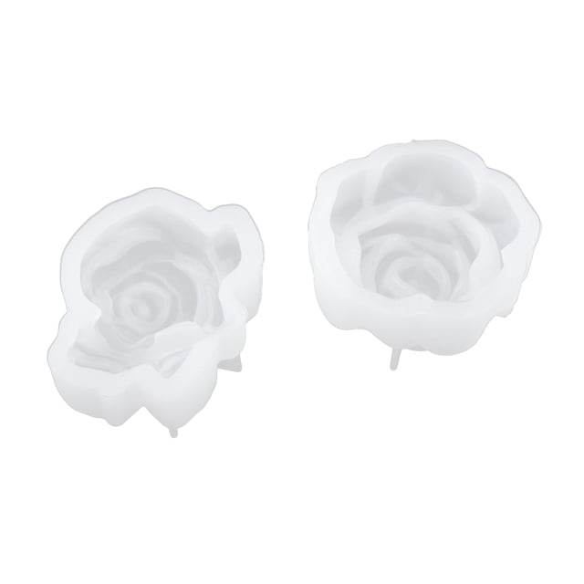Molde de resina de flores de silicona 2 piezas Sunnimix para joyas de bricolaje Color blanco