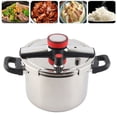 thumbnail image 1 of Autocuiseur en Acier Inoxydable, Autocuiseur de Cuisinière Capacité 5 L/6 L/8 L, Compatible Gaz et Induction, Cuiseur à Riz Antidéflagrant, Mijoteuse Multifonction pour la Maison, Commercial, 1 of 8