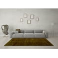 thumbnail image 3 of Ahgly Company Machine Washable Indoor Square Oriental Yellow Modern Area Rugs, 3' Square, 3 of 4