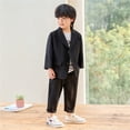 thumbnail image 4 of Hiijoy Toddler Boys Formal Suit Tuxedo Blazer Trousers Kids Wedding Party Outfits, Sizes 3-4T, 4 of 4