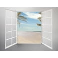 thumbnail image 2 of Art.com Modern Residential Window Open and Beach with Palm Trees Behind Art Print by ilker canikligil, 16" x 12", 2 of 4