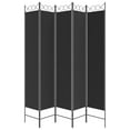 thumbnail image 2 of vidaXL 5-Panel Room Divider Black 200x220 cm Fabric, 2 of 5