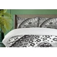 thumbnail image 4 of Ambesonne Vintage Duvet Cover Sets, Moon Sun Planets Image, 2-Queen, Charcoal Grey, 4 of 7