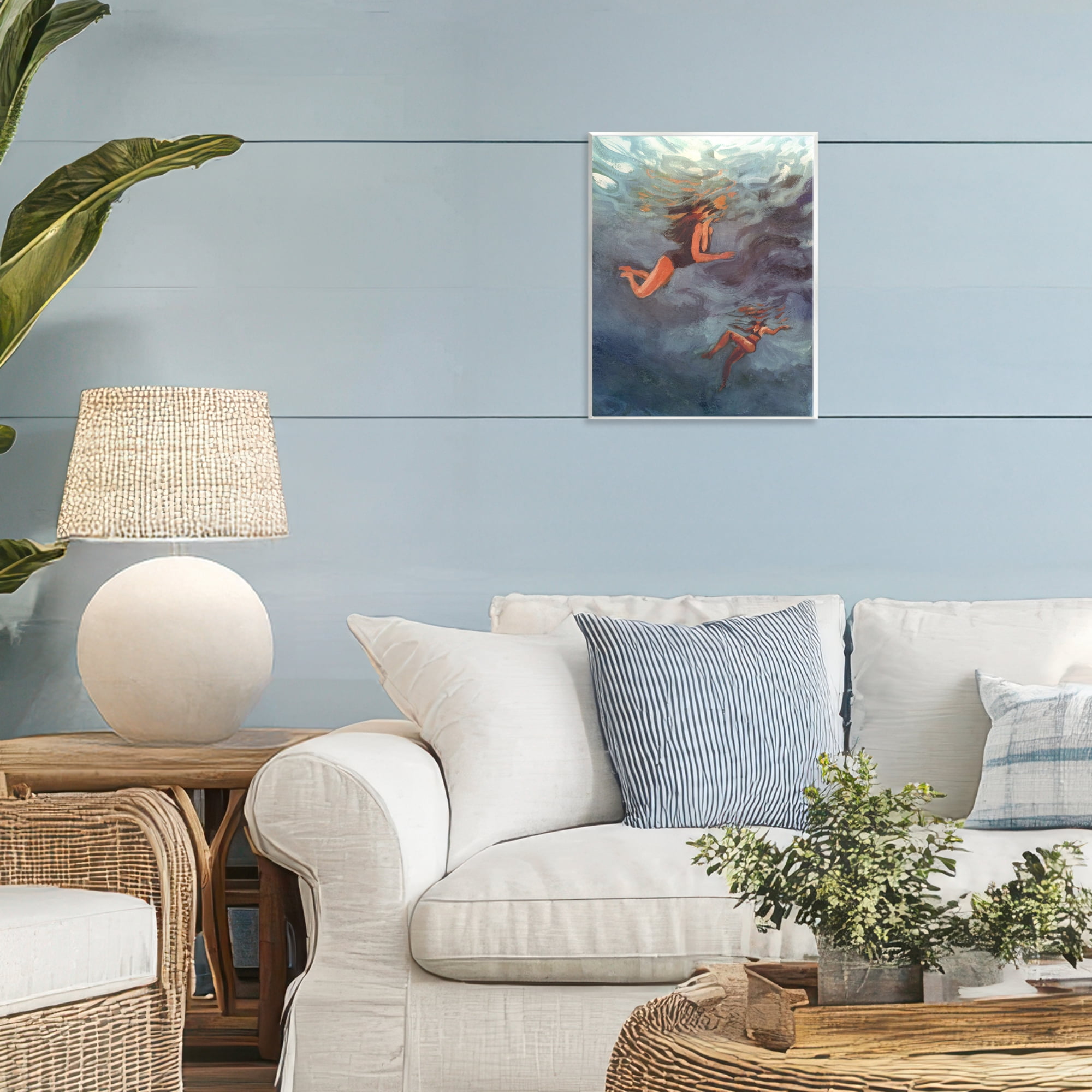 Stupell Industries Underwater Summer's Dance Wall Plaque Art, design by Victoria Barnes