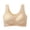 c01Beige, variant on Women's Daily Comfort Wireless Shaper Bra Seamless Wireless Breathable Bras Big Breasts Lift Brassiere Purple XL
