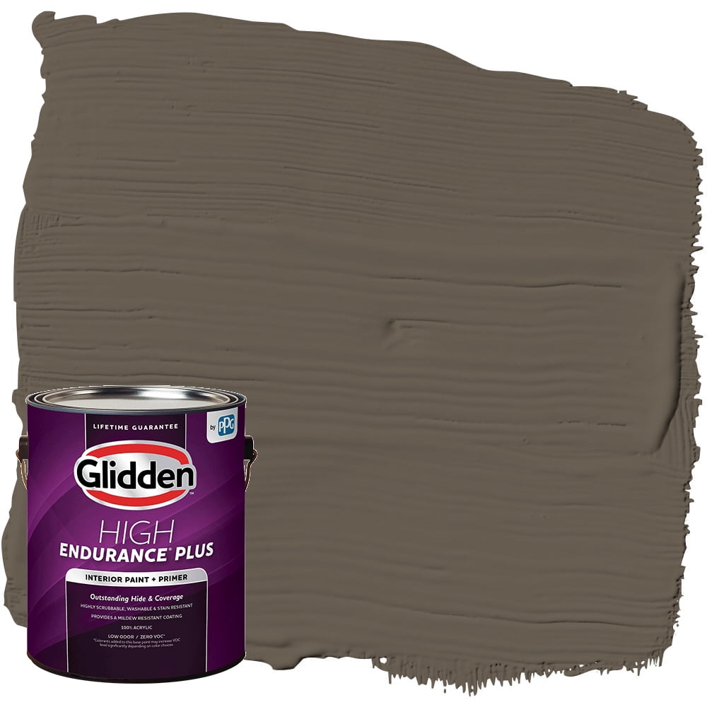 Glidden HEP Interior Paint and Primer, Cedar Brown / Beige, 1 Gallon
