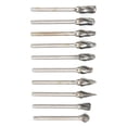 thumbnail image 3 of Fresa de desbaste, 10 piezas Brocas rotativas Taladro Cortador de molienda Tallado Lima rotativa Funcionalidad versátil, 3 of 12
