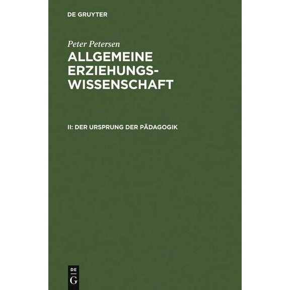 Der Ursprung der Pädagogik (Hardcover)