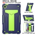 thumbnail image 5 of Decase Shockproof Case for Samsung Galaxy Tab A7 Lite 8.7 inch 2021 Model (SM-T220/T225/T227), Hybrid Rugged Hybrid Protective Kickstand Cover,Navy+Olivine, 5 of 5