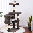 thumbnail image 2 of Cat Tree Scratching Toy Activity Centre Cat Tower Cat Condo Multi-Level Furniture Scratching Posts for Indoor Cats (Dark Gray, 36 inch), 2 of 14