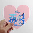 thumbnail image 1 of Aquarius Libra Pair Constellation Heart Vinyl Sticker Bicycle Bottle Decal, 1 of 3
