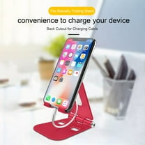 SEWCHICS Phone Bracket Red Metal Universal Holder Stand for Support with Multi-Angle Adjustment