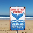 thumbnail image 5 of Swim At Your Own Risk Pool Sign Vintage for Swimming Pool Beach Decor Safety, 5 of 7
