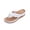 White, variant on GERsome Women's Flip-Flops Low Wedge Open Toe Thong Sandals Comfort Slip-On Slides Summer Beach Walking Shoes, Black Size 5.5