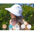 thumbnail image 1 of Hats for Women UPF 50+ UV Sun Protective Convertible Beach Visor Hat-Beige, 1 of 5