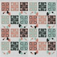 thumbnail image 1 of Ahgly Company Indoor Square Patterned Pale Blue Novelty Area Rugs, 4' Square, 1 of 6