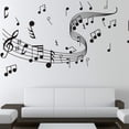 thumbnail image 1 of YLSHRF 2Pcs Music Note Wall Stickers Household Music Note Wallpaper Sticker DIY Wall Stickers Floor Stickers For Home Decoration, 1 of 8