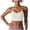Bras for Women - White, variant on uvwlwu Women Seamless Y Back Longline Wireless Sports Bra Thin Adjustable Straps Stretch Breathable Light Support Yoga Running Fitness Comfort Underwear,XL