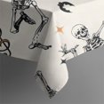thumbnail image 5 of Halloween Dancing Skeletons Square Tablecloth,Waterproof Square Table Cover,Wipeable Spillproof Washable Table Cover for Home Kitchen Party Decor 52"x52"(132x132cm), 5 of 6
