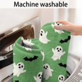 thumbnail image 5 of Green Ghost Bat Pattern Bathroom Rugs Mat,Non Slip Microfiber Bathroom Rug,Rubber Backing,Soft Bathroom Mats for Bathroom Floor,Tub and Shower,17x27in(43x68cm), 5 of 5