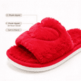 thumbnail image 6 of ATENAR Slippers for Women,Slippers Women,Women's Slippers,Cozy,Open Toe,Soft,Red,9-9.5, 6 of 7