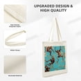 thumbnail image 5 of COMIO  Penguin Cubs Canvas Tote Bag for Women Aesthetic Shoulder Bags Durable Grocery Shopping Bag, 5 of 8